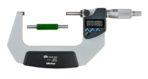 Mitutoyo Digital Micrometer IP65, Inch/Metric 50-75mm/2-3", without Output Item number:  Ratchet Thimble 293-723
