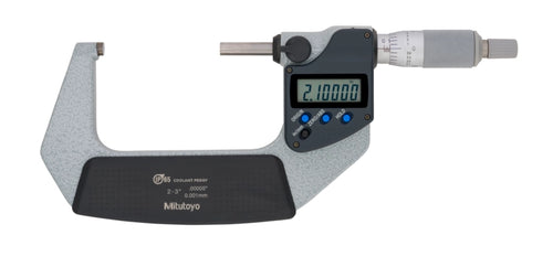 Mitutoyo Digital Micrometer IP65, Inch/Metric 50-75mm/2-3", without Output Ratchet Stop 293-342-30