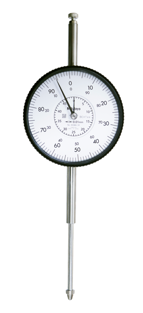 Dial Gauge, Lug Back, ISO Type Jewelled Bearing, Shockproof, 50mm, 0,01mm 3058S-19