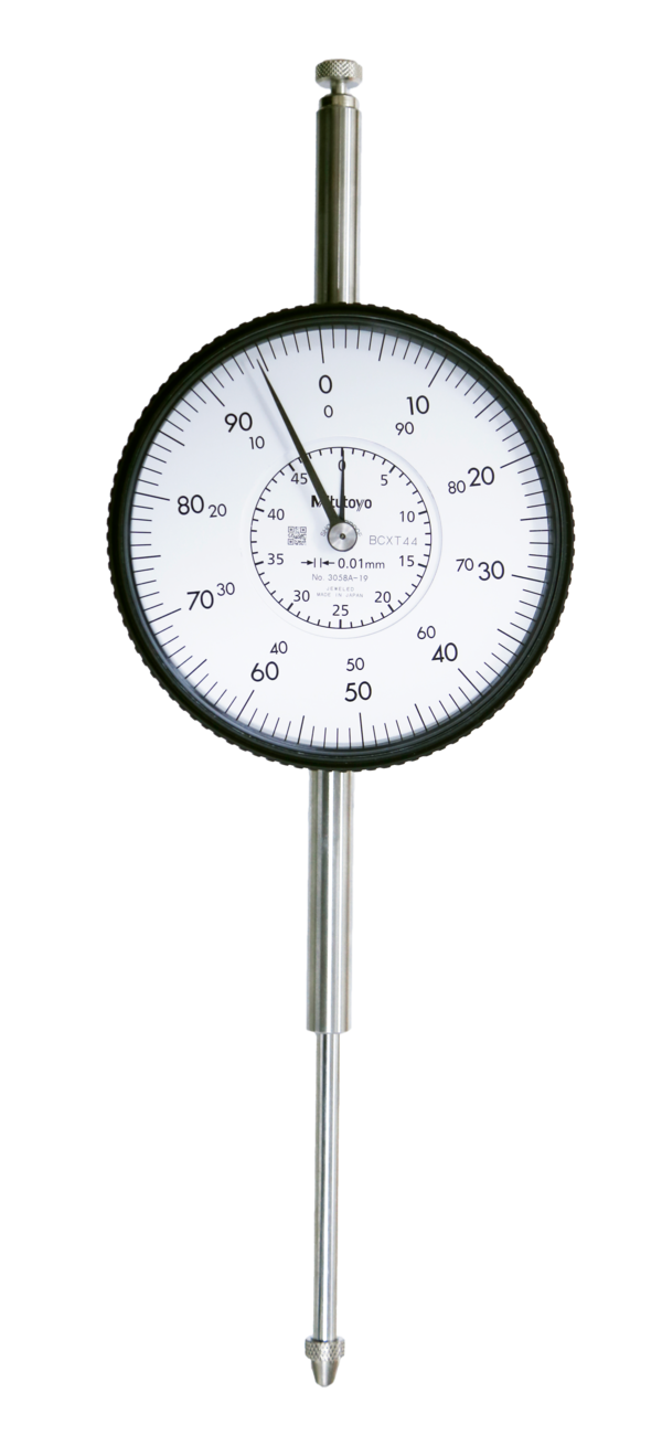 Dial Gauge, Lug Back, ISO Type Jewelled Bearing, Shockproof, 50mm, 0,01mm 3058A-19