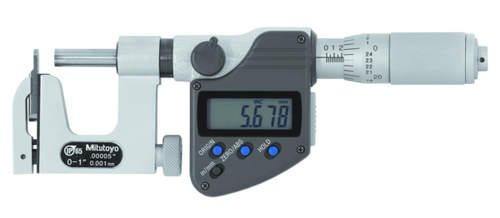 Mitutoyo Uni Mic Digital Interchangeable Anvil Micrometer Inch/Metric, 25-50mm/1-2", IP65 317-352-30