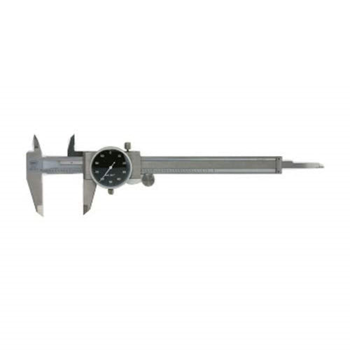 Mahr 4107900 Marcal 16 U Dial Calliper without Friction Wheel, Black Dial Colour, 0-6" Range, 0.001" Graduation, 0.100" Range Per Rev
