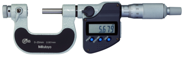 Mitutoyo Digital Screw Thread Micrometer IP65 Inch/Metric, 0-25mm 326-251-30