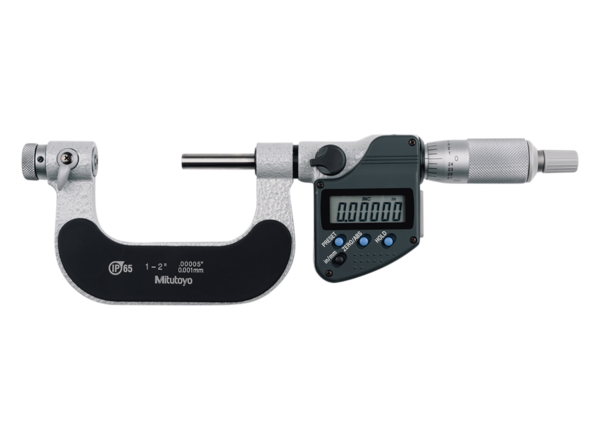 Mitutoyo Digital Screw Thread Micrometer IP65 Inch/Metric, 1-2" 326-352-30