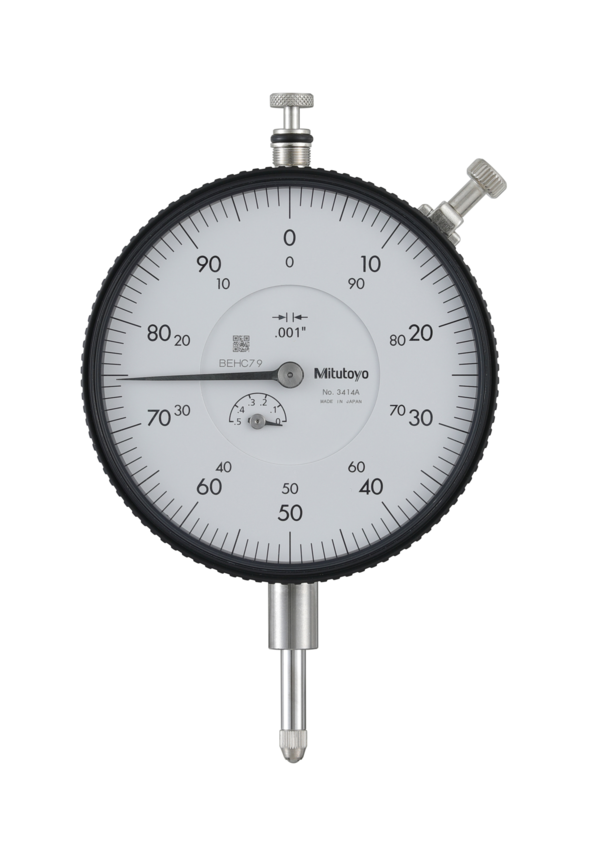 Dial Gauge,Flat Back, ANSI/AGD Type 0,5", 0,001" 3414AB