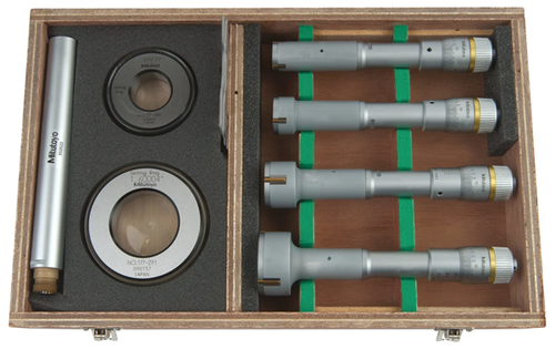 Mitutoyo 3-Point Internal Micrometer Holtest Set 0,8-2" (4 pcs.) 368-918