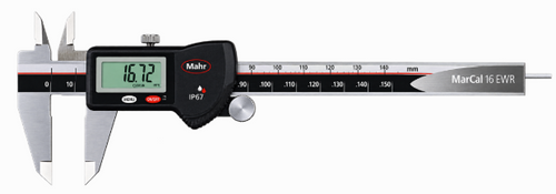 MAHR FEDERAL 4102901 Electronic Digital Caliper, 0 - 6" (0 - 150mm) Range, .0005" (.01mm) Resolution IP67