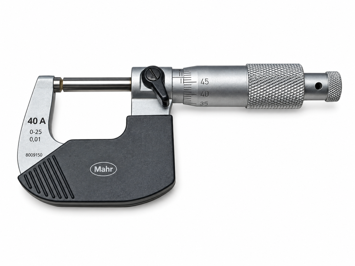 Micromar Micrometer 40A 0-25mm 4134000 Graduation .01mm