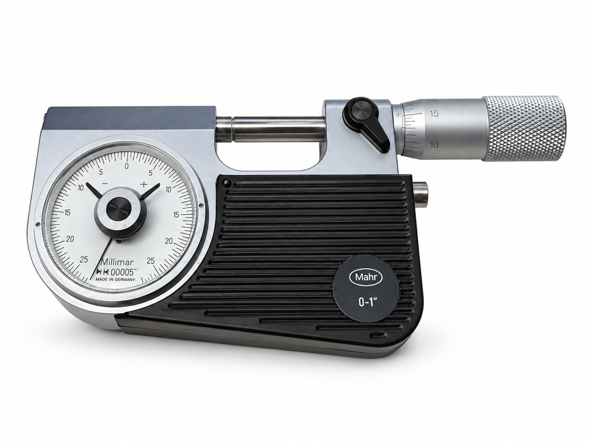 Mahr Indicating Micrometers with integrated Dial Comparator 40F 0-1'' 4150900