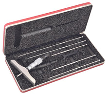 Starrett 445BZ-6R Vernier Depth Gauge, Micrometre Type, 0-6" Range, 0.001" Graduation, 4" Base, 6 Rods, +/-0.0001" Accuracy