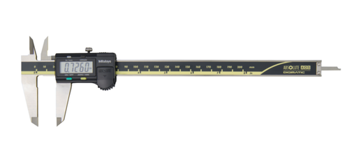 Mitutoyo Digital ABS AOS Caliper, OD Carb. Jaws 0-150mm 500-233-30
