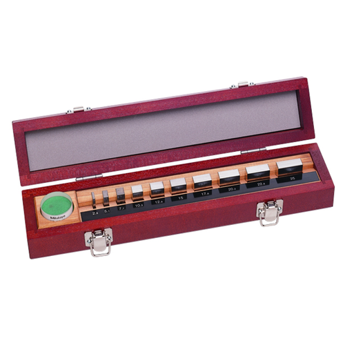 Mitutoyo 516-106-10 10 Blocks Micrometer Inspection Gauge Block Set Grade 0