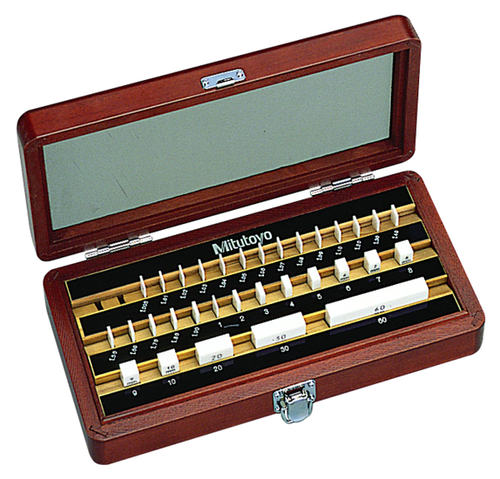 Mitutoyo 516-366-10 (Grade 0) 32 Piece Ceramic Gauge Block Set ISO 1-60mm
