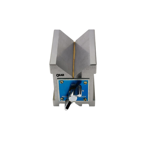 Ozar AVB-0665_(SINGLE) Magnetic V Block-Dual Vee (Single), Length: 100mm, Width: 70mm, Height 95mm, Big V 50mm, Small V 19mm
