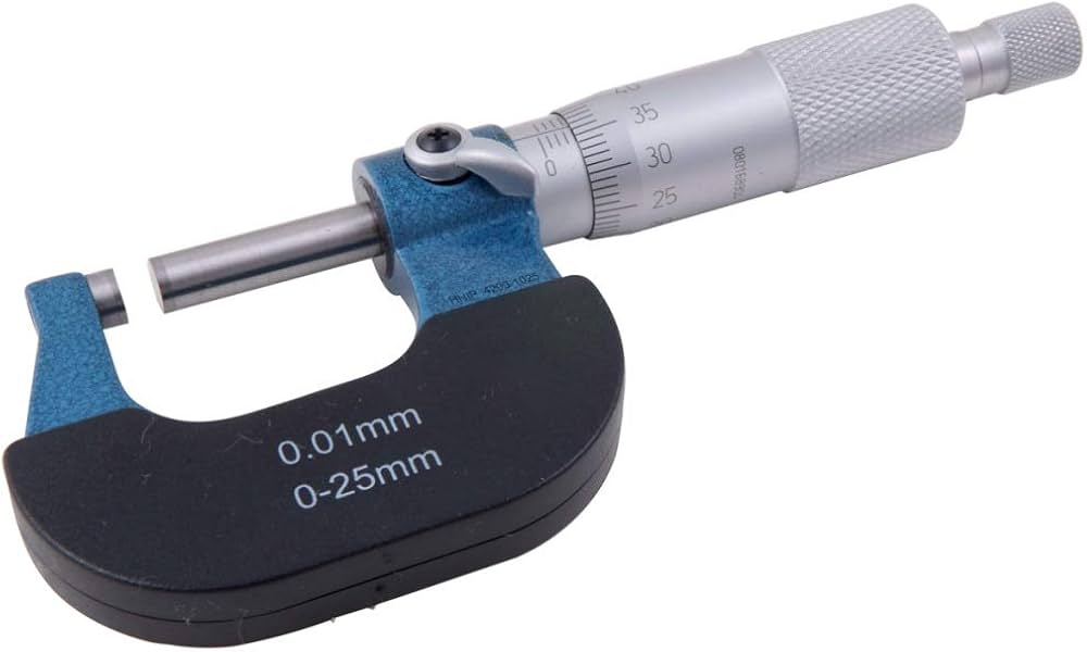 Inspec Mechanical micrometers with heat shield 0-25mm x.01mm 102-01-000