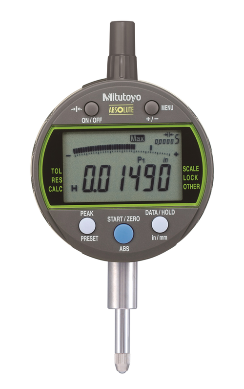 Digital Indicator, Peak Hold ID-C ASME/ANSI Type, Inch/Metric, 0,5", 0,00005", Lug Back Plate 543-302-10