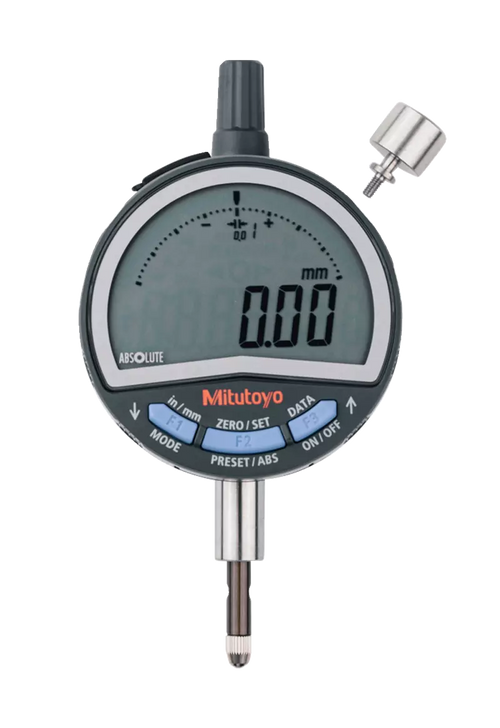 Mitutoyo Digital Indicator ID-C, ASME/ANSI Type Low Force Type, Inch/Metric, 0,5", 0,0005", Flat Back Plate 543-717B