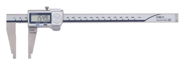 Mitutoyo Digital ABS Caliper, Nib Style Jaws IP67 0-200mm 550-301-20