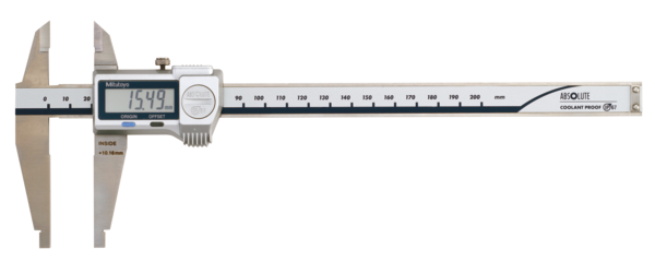 Mitutoyo Digital ABS Caliper Nib Style/Std. Jaws IP67, 0-200mm 551-301-20