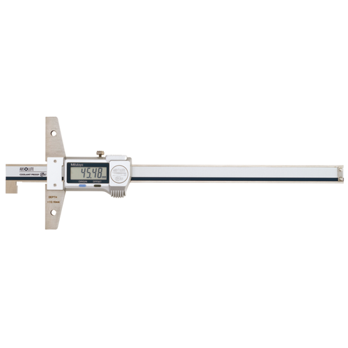 Mitutoyo Digital ABS Depth Caliper IP67, Hook Type Inch/Metric, 0-6"/0-150mm 571-264-20