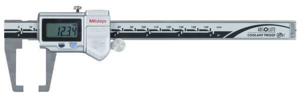 Mitutoyo Digital ABS Neck Caliper Inch/Metric, 0-6", IP67, Thumb Roller 573-751-20