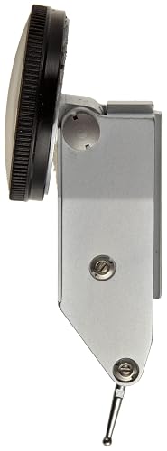 Starrett 811-MCZ Dial Test Indicator with Swivel Head Dial Test Indicator with Swivel Head, 0.8mm Range, 0-40-0 Dial Face, 0.01mm Graduations, with Attachments, Case