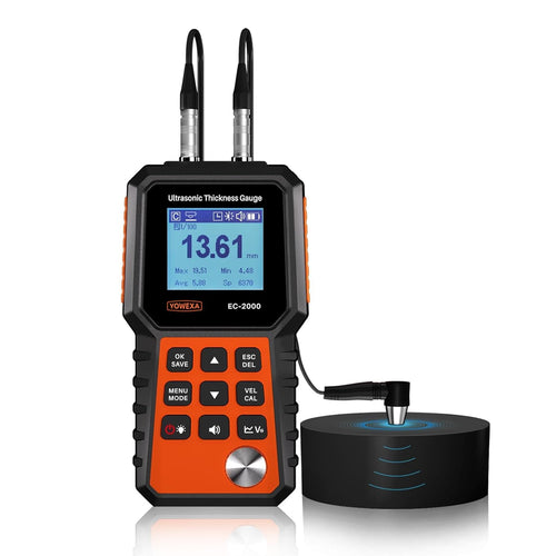 EC-2000-L External Probe PU5-10 ULTRASONIC THICKNESS GAUGE Measuring range: 1-300mm resolution 0.1mm