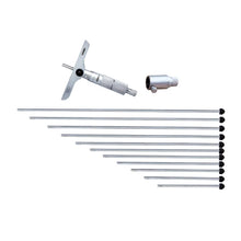 Insize Depth Micrometer, Interchangeable Rods 0-300mm base 101mm