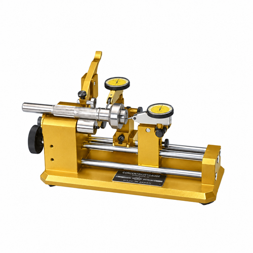 Universal Punch Concentricity Gauge - K1-20P Concentricity Gage - K1 Series - Dual Indicator - w/ Standard & Side Carrier, APart Diameters: 3/8” - 2” (10mm to 50mm) Part Lengths: up to 6” (152mm) Accuracy .002mm/.00008", Rollers are Extra