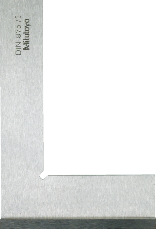 Try Square with Shoulders, DIN 875 100x70mm, Grade 1, Steel 916-322