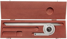 Starrett C359DZ Precision Universal Bevel Vernier Protractor, Through 360 Degree Graduations, 12" Blade Size