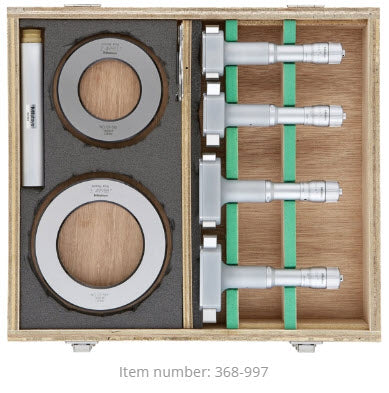 Mitutoyo 2-Point Internal Micrometer Holtest Set 2-4" (4 pcs.) 368-997