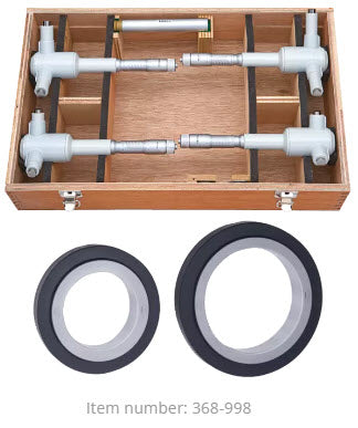 Mitutoyo 3-Point Internal Micrometer Holtest Set 4-8" (4 pcs.) 368-998