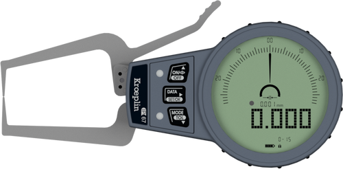 Kroeplin External Digital groove Caliper Gauge C015S range 0-15mm ( Mitutoyo Equivalent 209-925)
