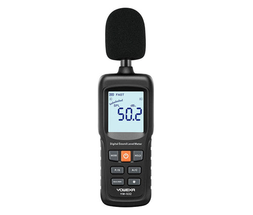 SM532X Digital Sound Level Meter Measuring Range: Measuring Range: 30~130dBA; 35~130dBC