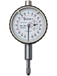 Verdict 23/2000 Kaefer High Precision Dial Gauge KM 500 S shockproof Dial Indicator, 40mm face graduation, Reading 0.002 mm Range 1 mm Range per revolution 0.2 mm