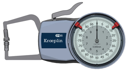 Mitutoyo 209-875 outside Thickness Gauge Range : 0-10mm Resolution :0.01mm with 6mm Flat Anvils