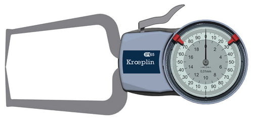Kroeplin  External Dial Caliper Gauge D220S, 0-20mm