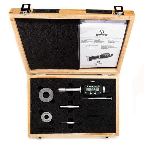 Bowers Digital Bore Gauge Set With Bluetooth  10-20mm/3/8-3/4" SXTD4M-BT