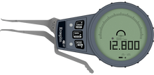 Kroeplin Internal Digital  groove Caliper Gauge G002 range 2.5-12.5mm/.1-.5"
