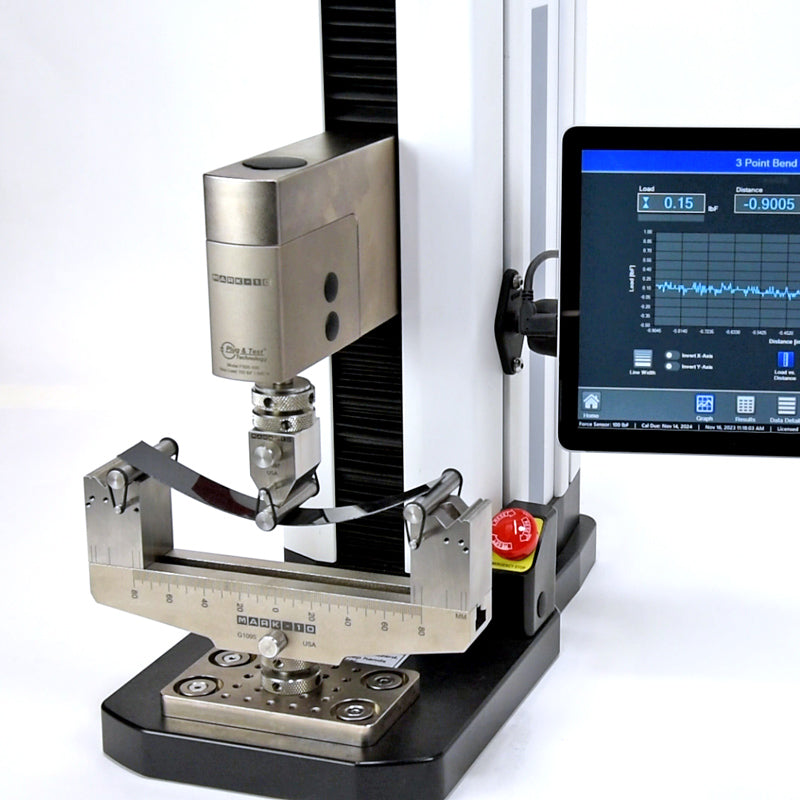 Mark-10 3-point / 4-point Bend Fixtures for ASTM C393, C1161, D790, Upper Anvil for Bend Fixtures G1097