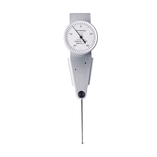 Girod GT 1294 R Lever Dial Indicator Parallel Type, Graduation 0.01mm, Range 0.5mm, Stylus Length 36mm, Bezel Diameter 27.4mm