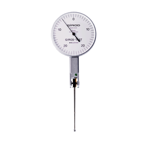 Girod GT1454 Lever Dial Indicator Horizontal Type, Graduation 0.01mm, Range 0.5mm, Stylus Length 36mm, Bezel Diameter 37mm