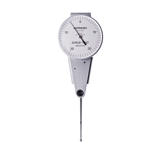 Girod GT1494 R Lever Dial Indicator Parallel Type, Graduation 0.01mm, Range 0.5mm, Stylus Length 36mm, Bezel Diameter 37mm