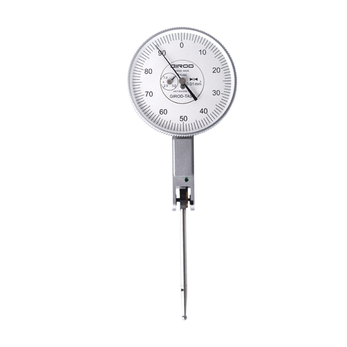 Girod Long Travel GT4464 R Lever Dial Indicator Horizontal Type, Graduation 0.01mm, Range 4mm, Stylus Length 38mm, Bezel Diameter 37mm