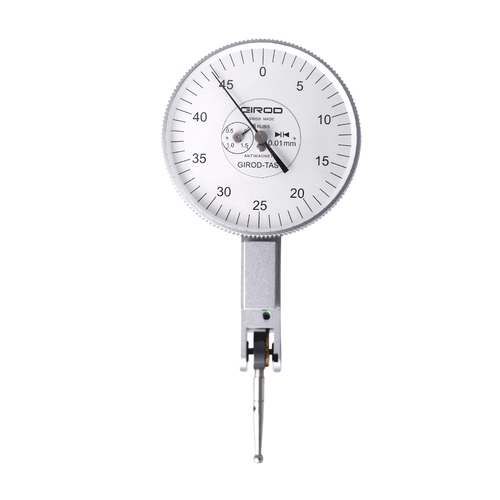 Girod Long Travel GT4462 R Lever Dial Indicator Horizontal Type, Graduation 0.01mm, Range 2mm, Stylus Length 18mm, Bezel Diameter 37mm