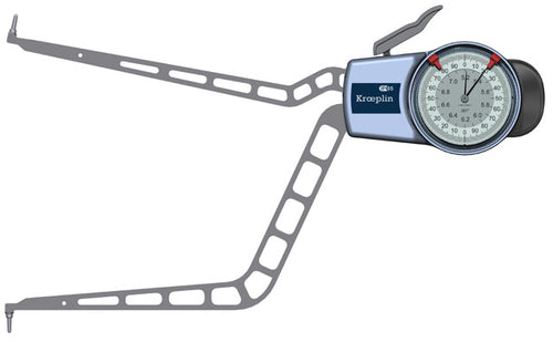 Kroeplin H9130 Internal Dial Caliper 5.2-7.2? Grad .001" Depth 7.6"