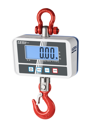 High-resolution crane scale for loads up to 150kg HCD 100K-2, reading 50g