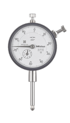 Mitutoyo 2416S Dial Indicator, 0-1" Range, 0.001" Resolution, +/-0.001" Accuracy, 0-100 Dial Reading, With Lug Back