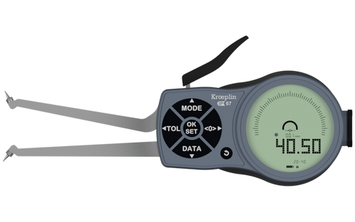 Mitutoyo L2G20 electronic internal measuring gauge  Measuring range Meb: 20 – 40 mm Numerical interval Zw: 0,001 / 0,002 / 0,005 / 0,01 / 0,02 / 0,05mm Measuring depth L max.: 85 mm